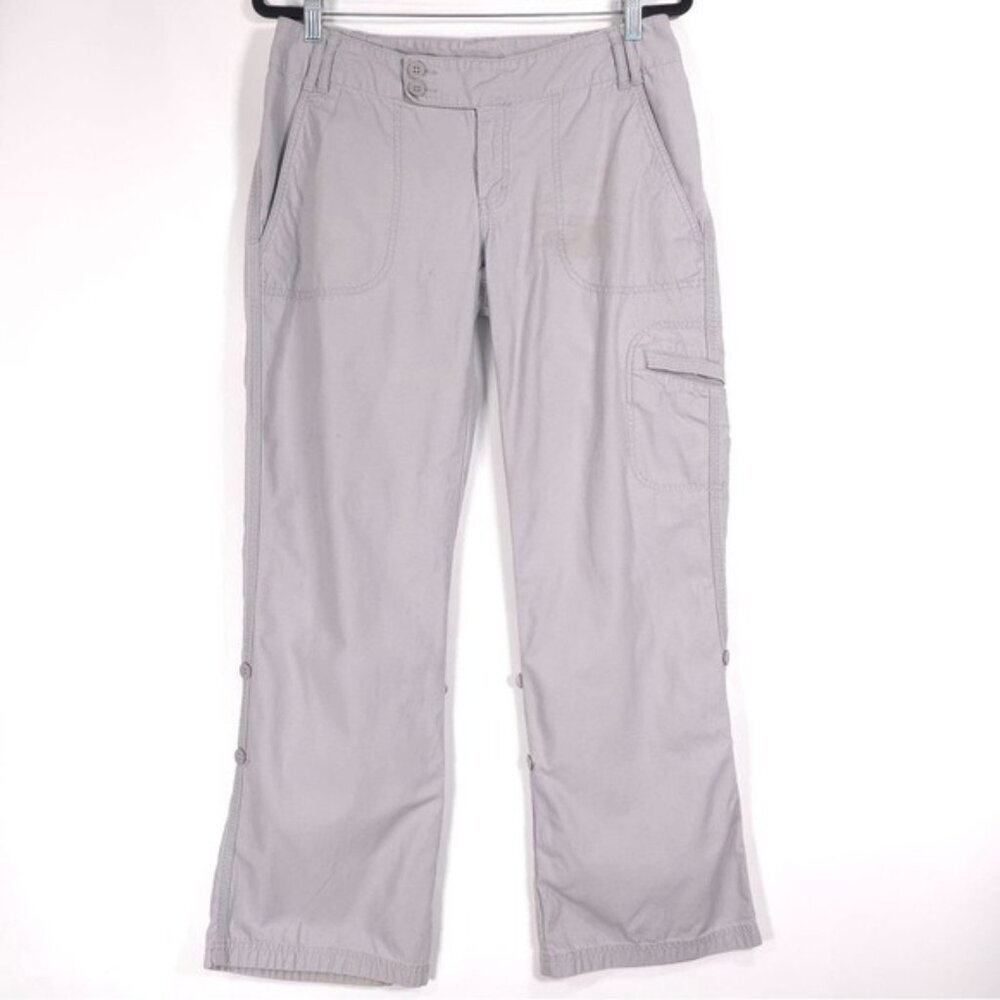 THE NORTH FACE Libra Cargo Pants Women’s 8 Gray Convertible Hiking‎ Roll Up AV2U